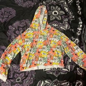 SpongeBob crop top sweatshirt